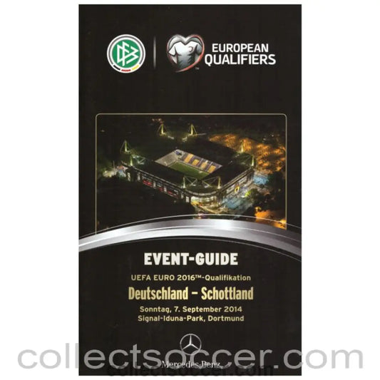 2014 Germany v Scotland Event Guide - Collect Soccer
