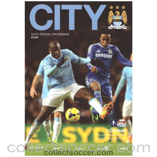 2014 Manchester City v Chelsea FA Cup Official Programme - Collect Soccer