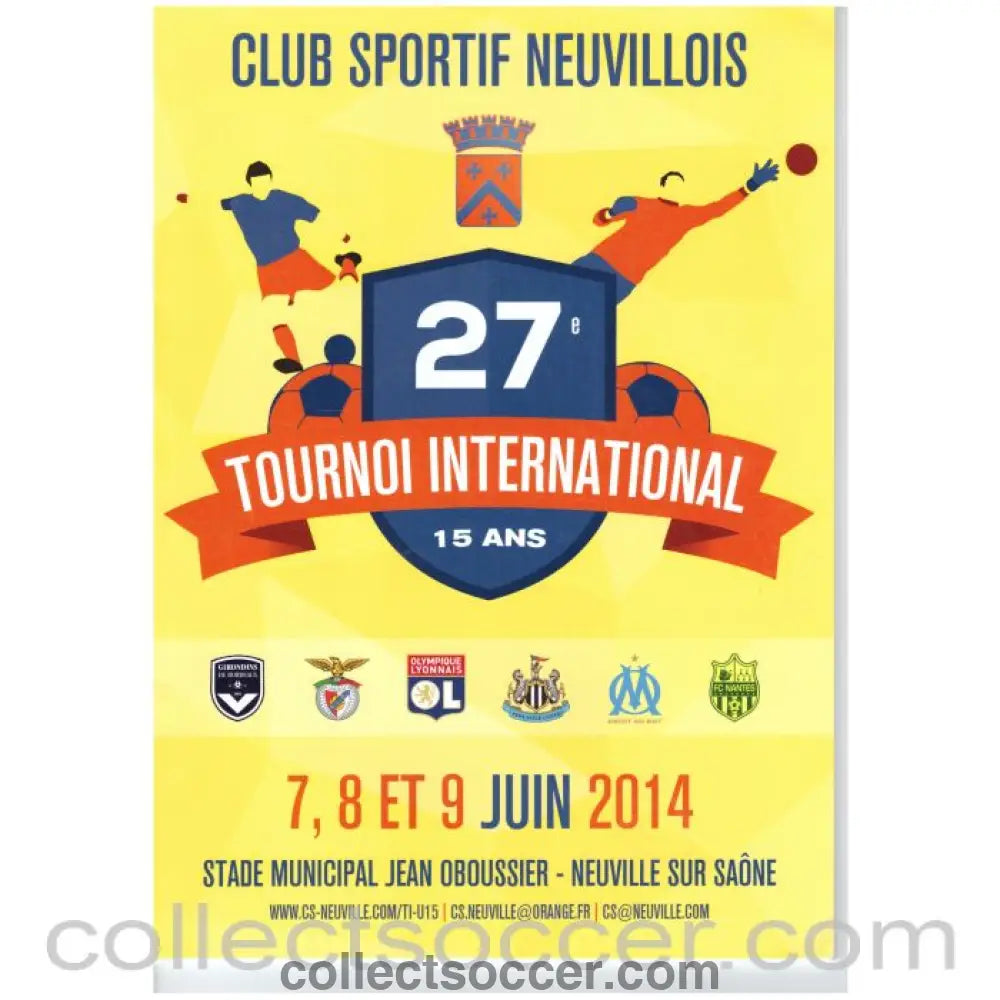 2014 Neuvillois Youth Tournament Official Programme (Newcastle United) - Collect Soccer