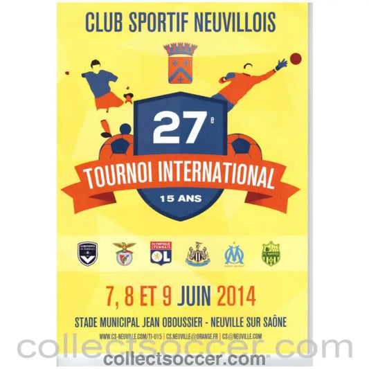2014 Neuvillois Youth Tournament Official Programme (Newcastle United) - Collect Soccer