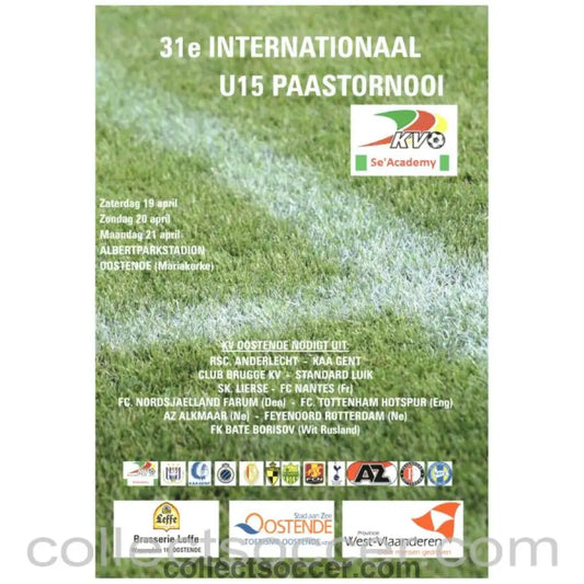 2014 Paastornooi U15 International Official Programme Tottenham - Collect Soccer