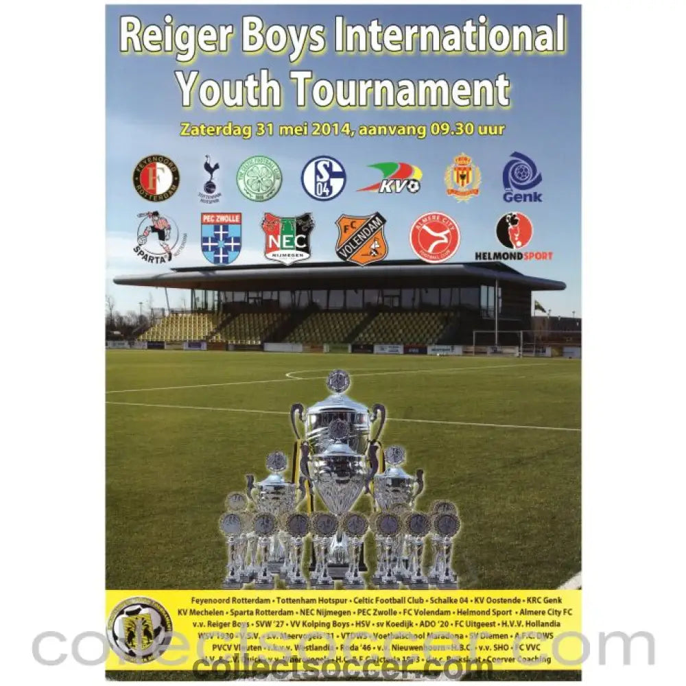 2014 Reiger Boys Youth Tournament Official Programme Tottenham and Celtic - Collect Soccer