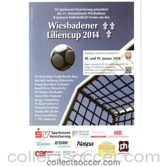 2014 Wiesbadener Liliencup Offical Programme (Aston Villa) - Collect Soccer