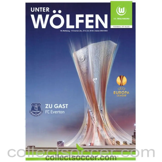 2014 Wolfsburg v Everton Official Programme - Collect Soccer