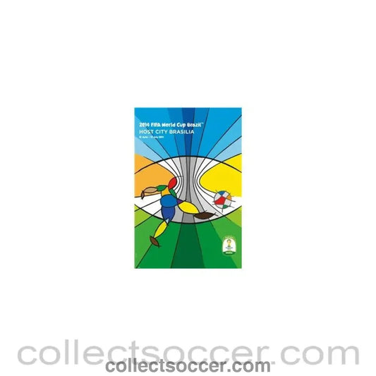 2014 World Cup Official Poster Brasilia Host City - Collect Soccer