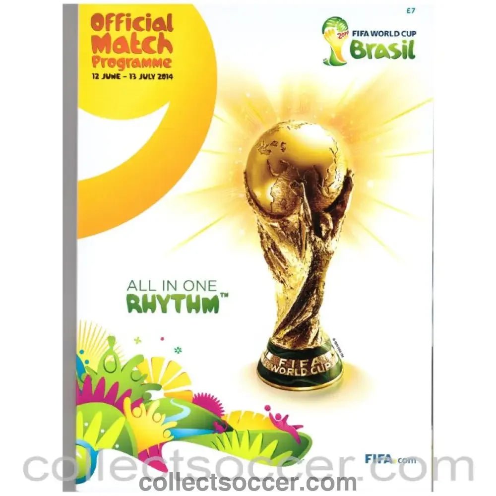 2014 World Cup Official UK Programme - Collect Soccer