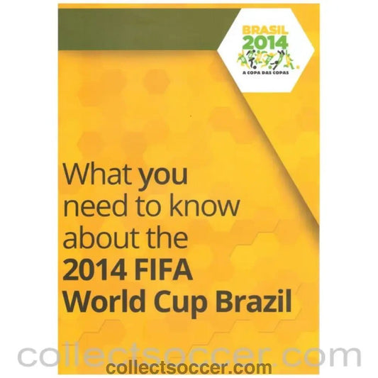 2014 World Cup What you Need to Know Booklet - Collect Soccer