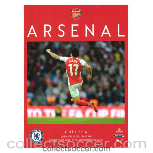 2015 Arsenal v Chelsea Official Football Programme - Collect Soccer