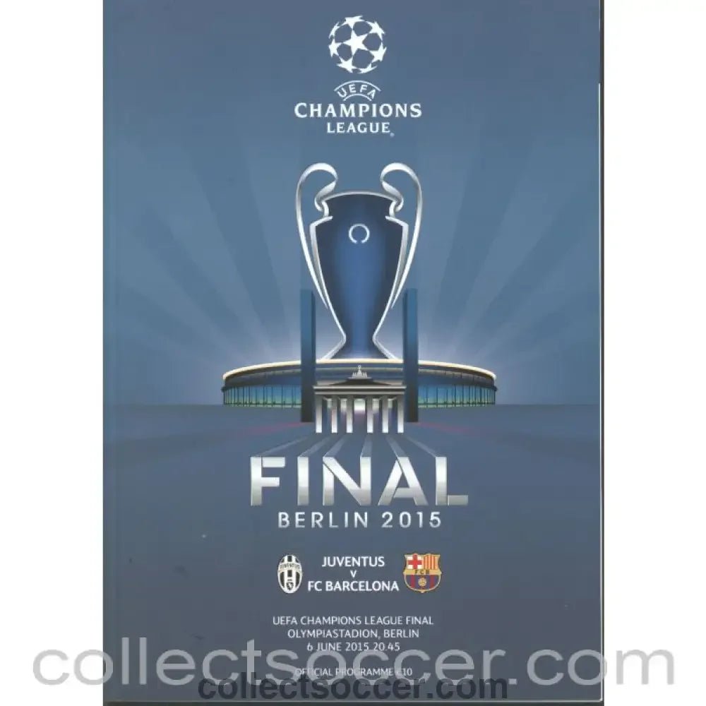2015 Champions League Final Juventus v Barcelona Programme - Collect Soccer