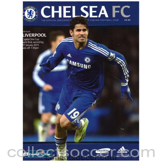 2015 Chelsea v Liverpool Capital Cup Semi Final Official Programme - Collect Soccer