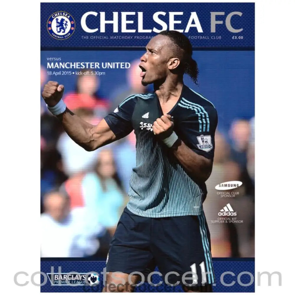 2015 Chelsea V Manchester United Official Programme - Collect Soccer