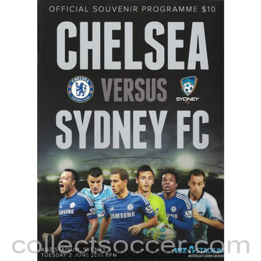 2015 - Chelsea v Sydney Football Programme 2/06/2015 - Collect Soccer