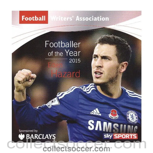 2015 - Eden Hazard Football of The Year 2015 Menu - Collect Soccer