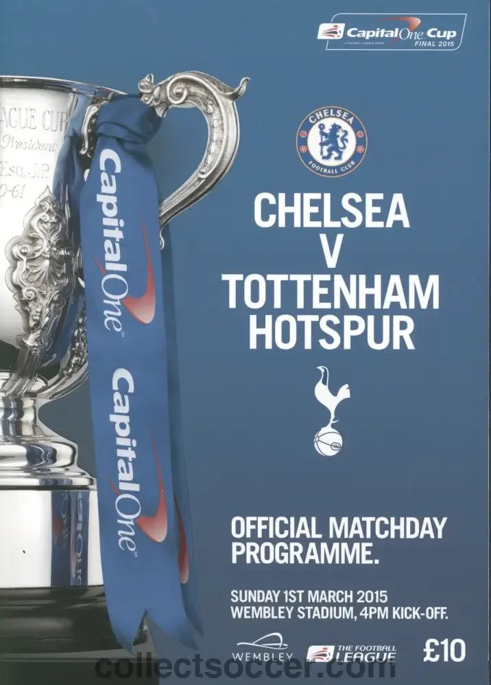 2015 League Cup Final Official Programme Chelsea V Tottenham Hotspur - Collect Soccer