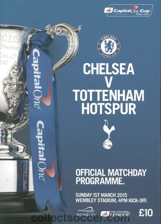 2015 League Cup Final Official Programme Chelsea V Tottenham Hotspur - Collect Soccer