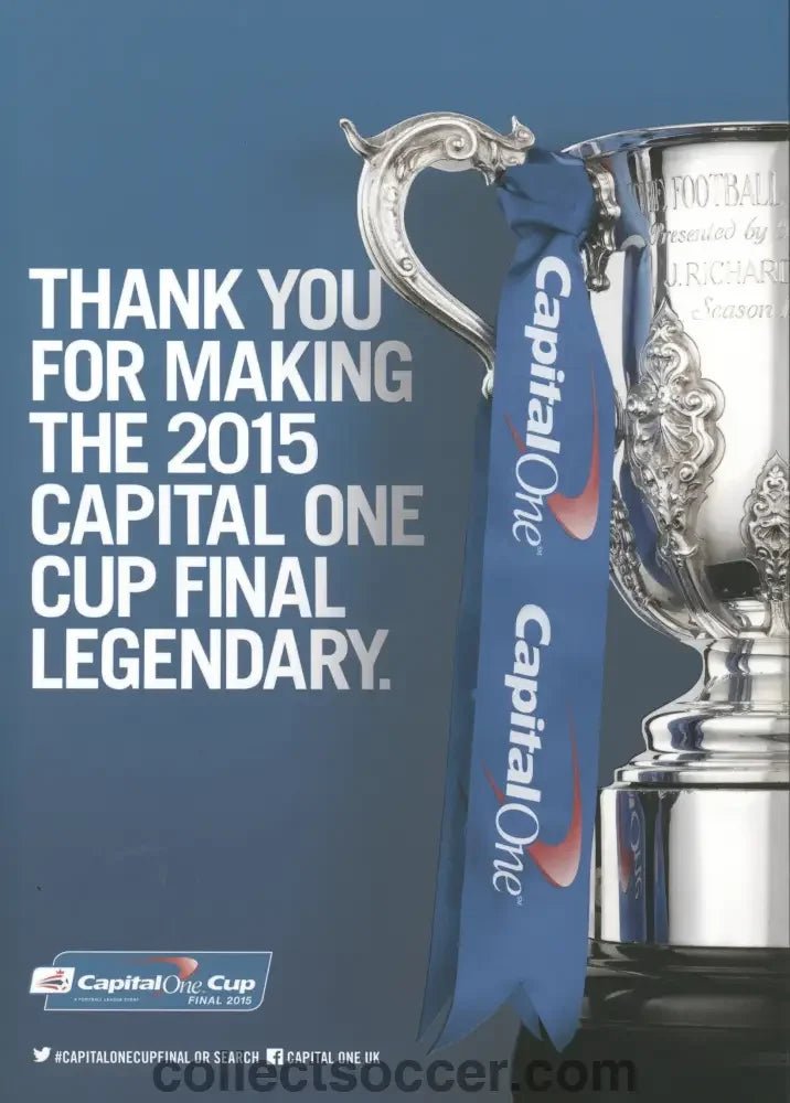 2015 League Cup Final Official Programme Chelsea V Tottenham Hotspur - Collect Soccer