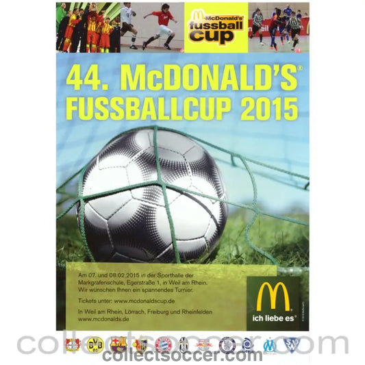 2015 McDonald's Cup Youth Tournament (Chelsea) Programme - Collect Soccer