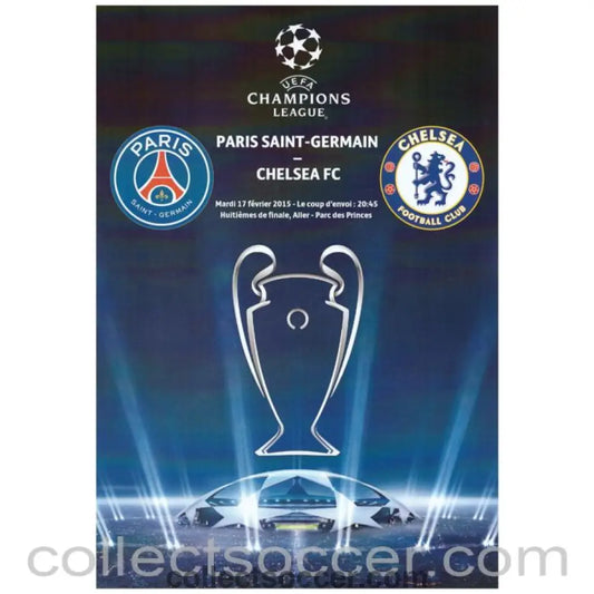 2015 - Paris Saint Germain v Chelsea Pirate Programme 17/02/2015 - Collect Soccer