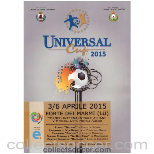 2015 Universal Cup Youth Tournament (Chelsea) Programme - Collect Soccer