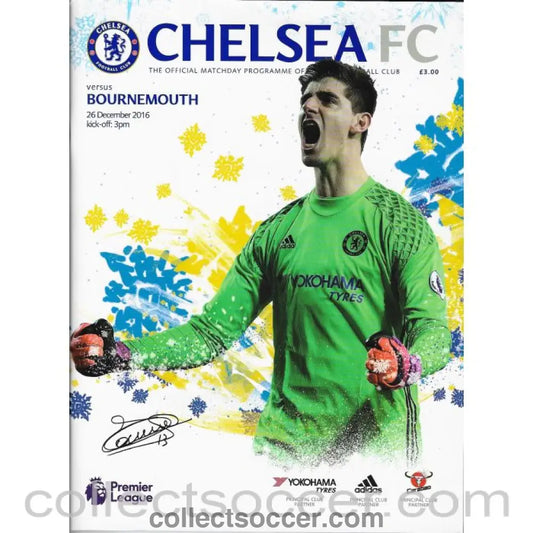 2016 - Chelsea v Bournemouth Football Programme 26/12/2016 - Collect Soccer