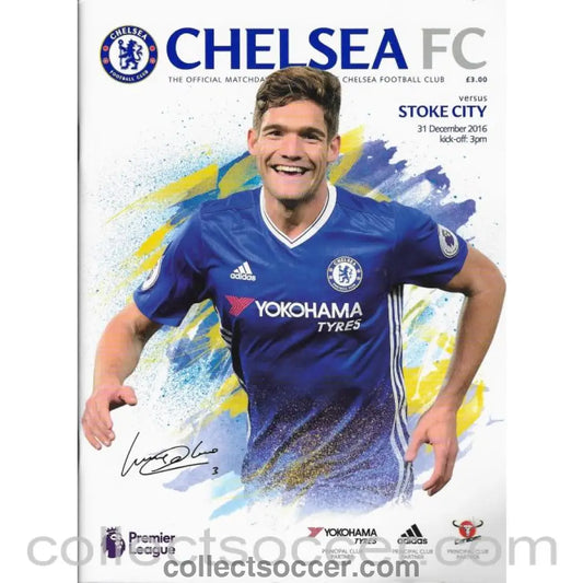 2016 - Chelsea v Stoke City Football Programme 31/12/2016 - Collect Soccer