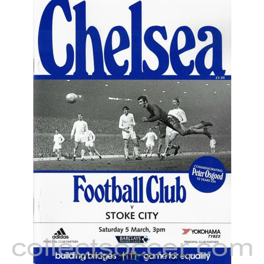 2016 Chelsea V Stoke City Football Programme - Collect Soccer