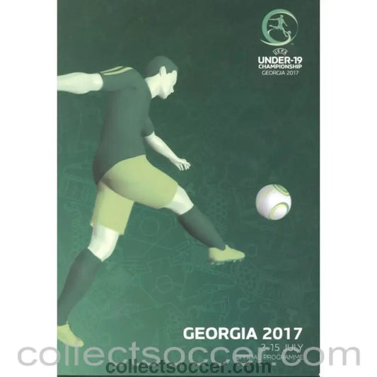 2017 Under 19 Championship Official Football Programme played in Georgia - Collect Soccer