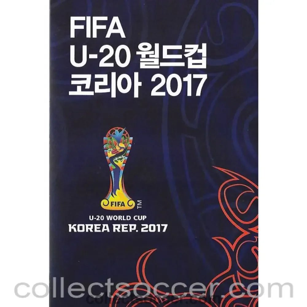 2017 Under 20 World Cup Final Gatefold Brochure in Korea. England Winners - Collect Soccer