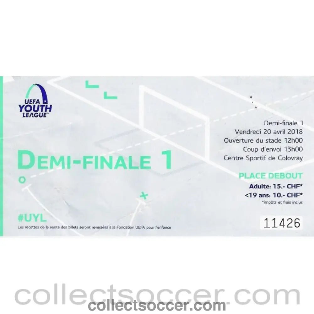 2018 UEFA Youth League Semi Final Ticket - Chelsea v Porto - Collect Soccer