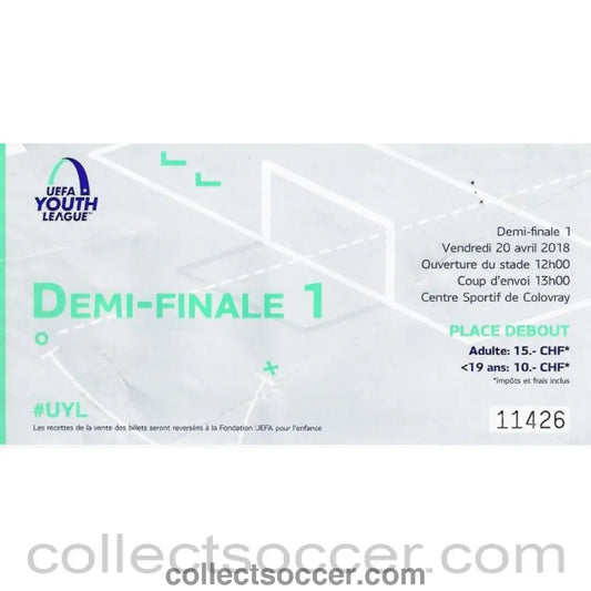 2018 UEFA Youth League Semi Final Ticket - Chelsea v Porto - Collect Soccer