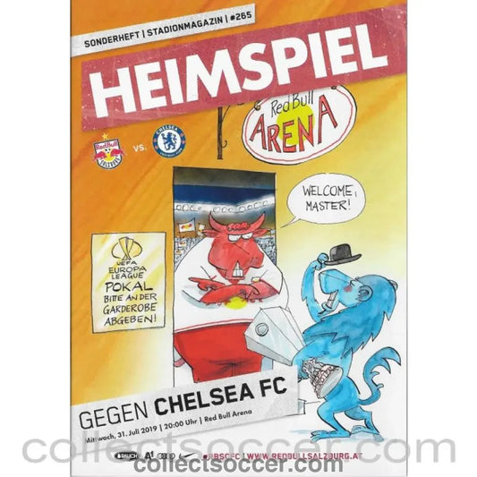 2019 - Red Bull Salzburg v Chelsea Official Programme 31/7/2019 - Collect Soccer