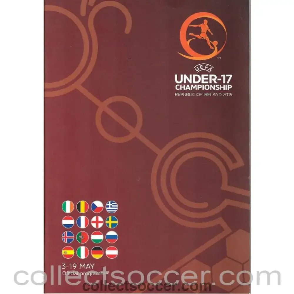 2019 UEFA Under 17 Football Championship Official Programme held in Ireland - Collect Soccer