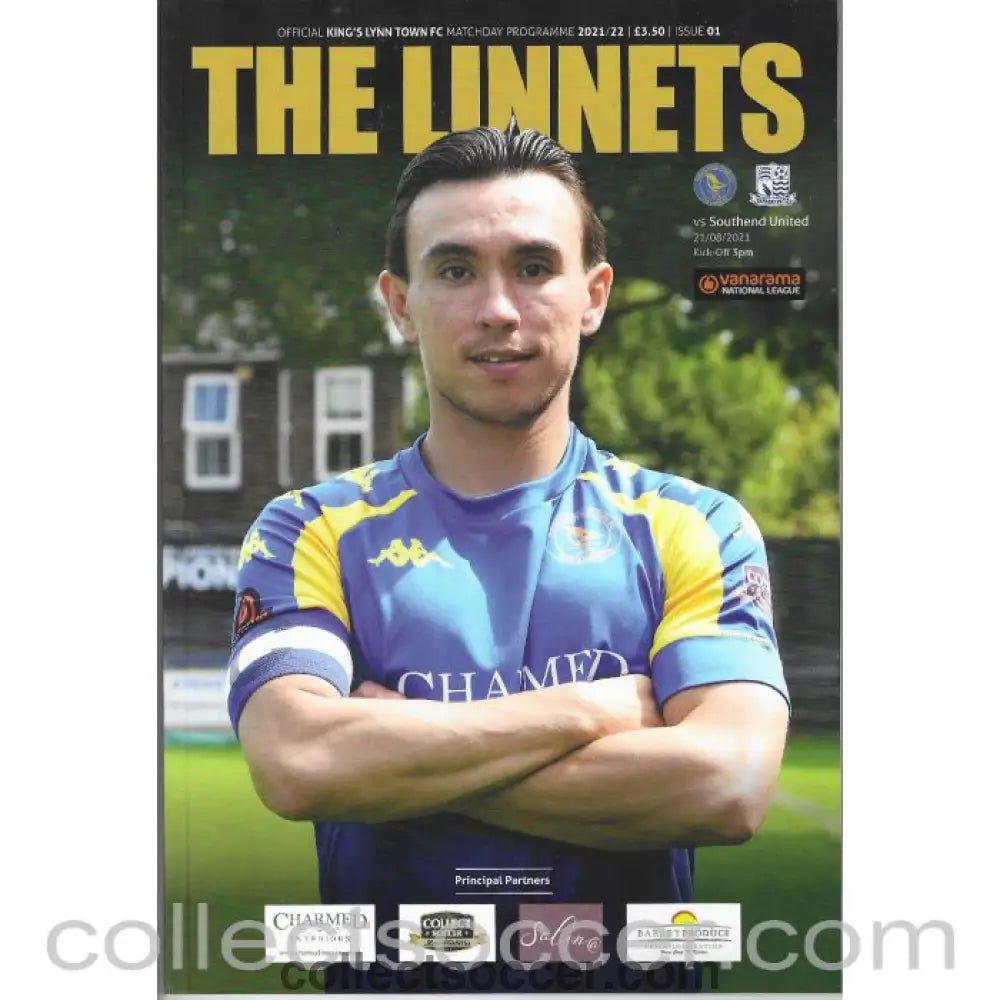 2020 - King's Lynn Town FC V Southend United 21/08/21 Official Programme - Southend's first ever non league game - Collect Soccer