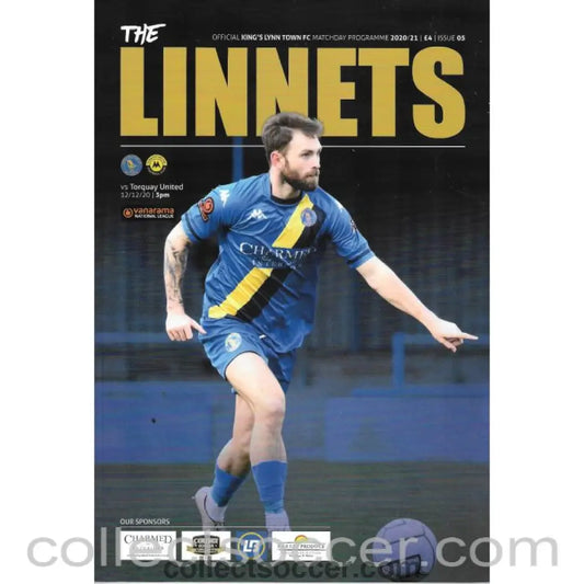 2020 - King's Lynn Town v Torquay United 12/12/2020 Football Programme - Collect Soccer