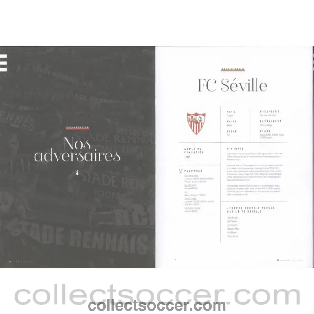 2020 - Rennes v Chelsea 24/11/2020 Official Programme also covers Rennes v Seville and Krasnodar - Collect Soccer