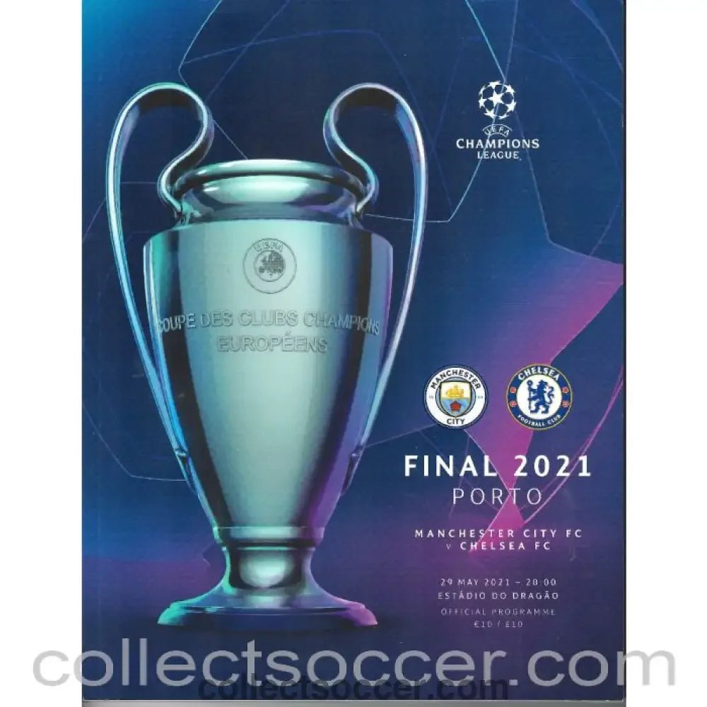 2021 Champions League Final - Manchester City v Chelsea Official Programme - Collect Soccer
