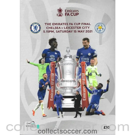 2021 FA Cup Final Official Programme Chelsea v Leicester City 15/5/2021 - Collect Soccer