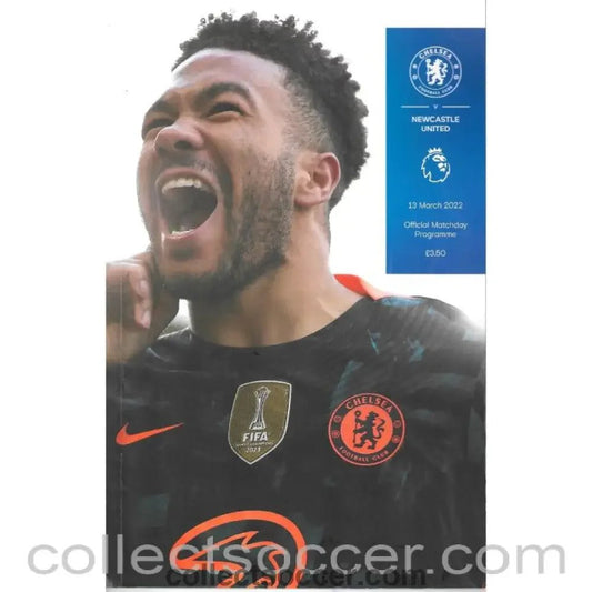 2022 - Chelsea v Newcastle United 13/3/2022 Official Programme - Collect Soccer