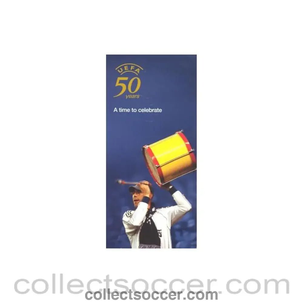 50 Years UEFA - A Time to Celebrate - leflet - Collect Soccer