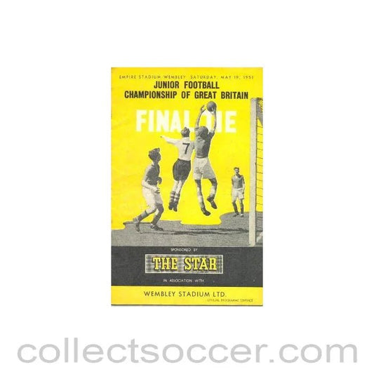 1951 Junior Championship Great Britain 19/05/1951 - Collect Soccer