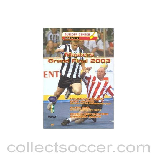 2003 Masters Grand Final official programme - Collect Soccer