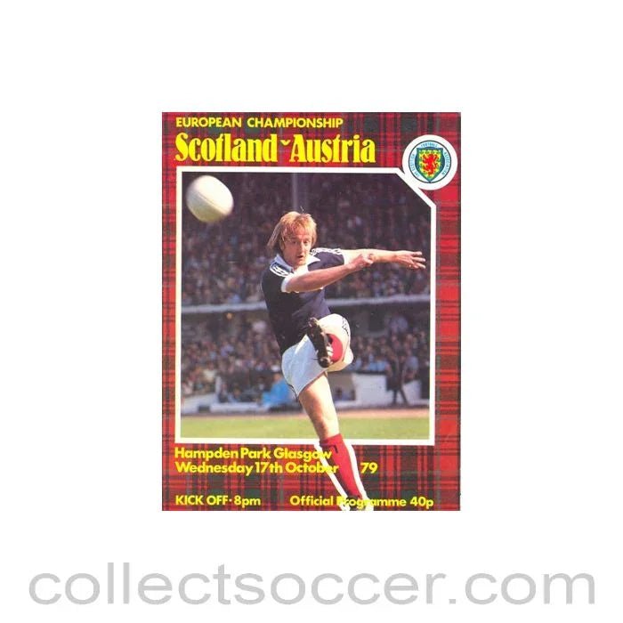 1979 Scotland v Austria official programme 17/10/1979 - Collect Soccer