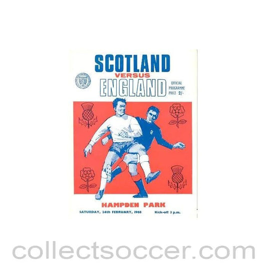 1968 Scotland v England official programme 24/02/1968 - Collect Soccer