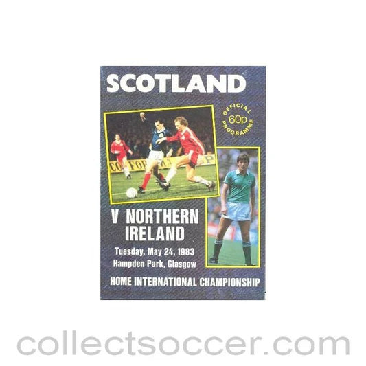 1983 Scotland v Northern Ireland official programme 24/05/1983 - Collect Soccer