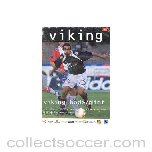 2002 Viking v Bodo/Glimt official programme 26/08/2002 - Collect Soccer