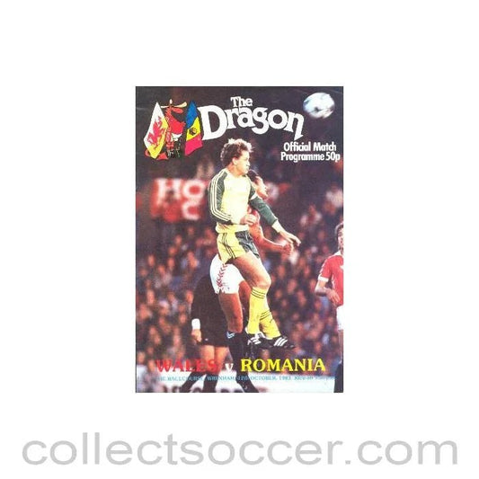 1983 - Wales v Romania official programme 12/10/1983 - Collect Soccer