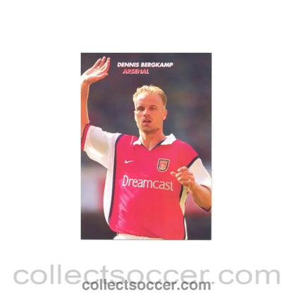 Arsenal - Dennis Bergkamp unofficial Thai produced colour postcard