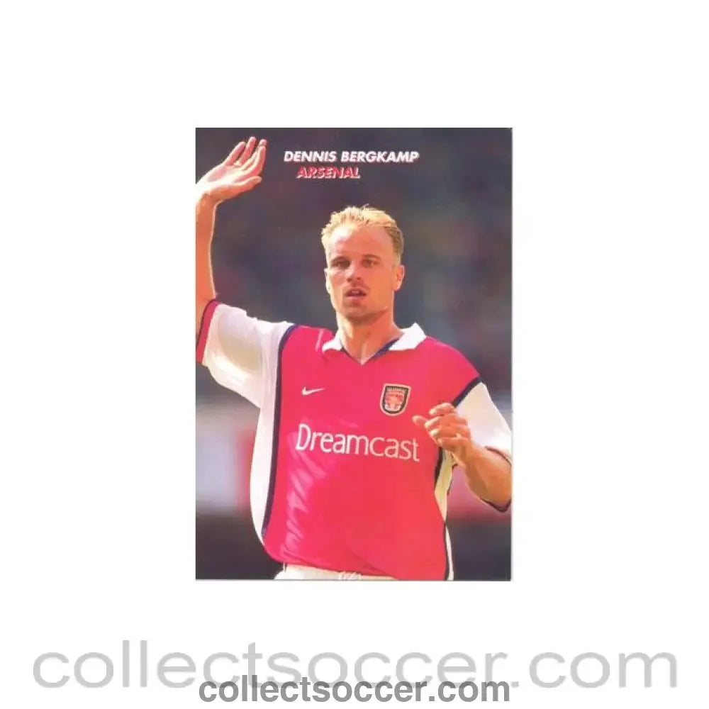 Arsenal - Dennis Bergkamp unofficial Thai produced colour postcard