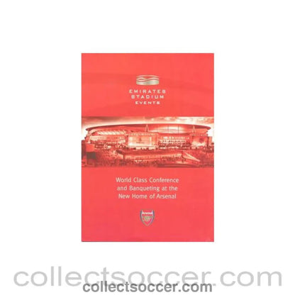 Arsenal - Emirates Stadium Events brochure - Collect Soccer