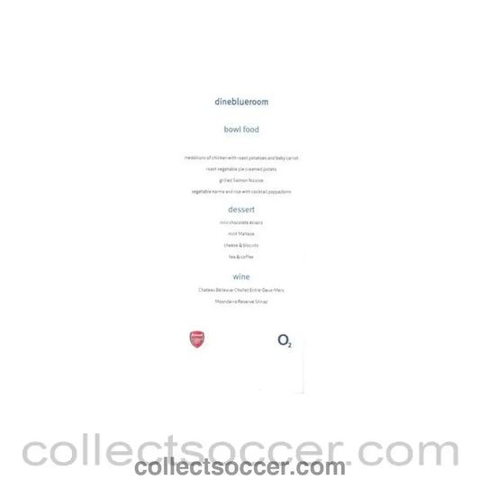 Arsenal menu